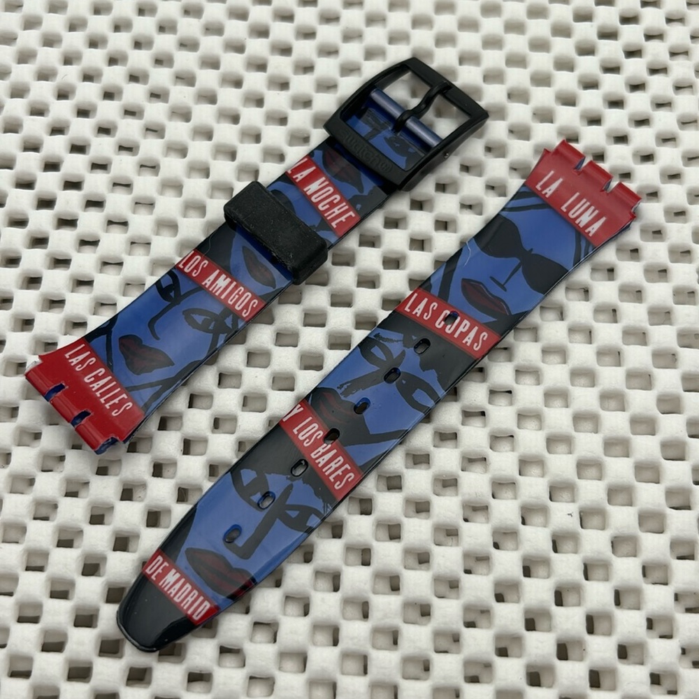 Swatch Watch Band - GB181 - SUENO MADRILENO (Band only)